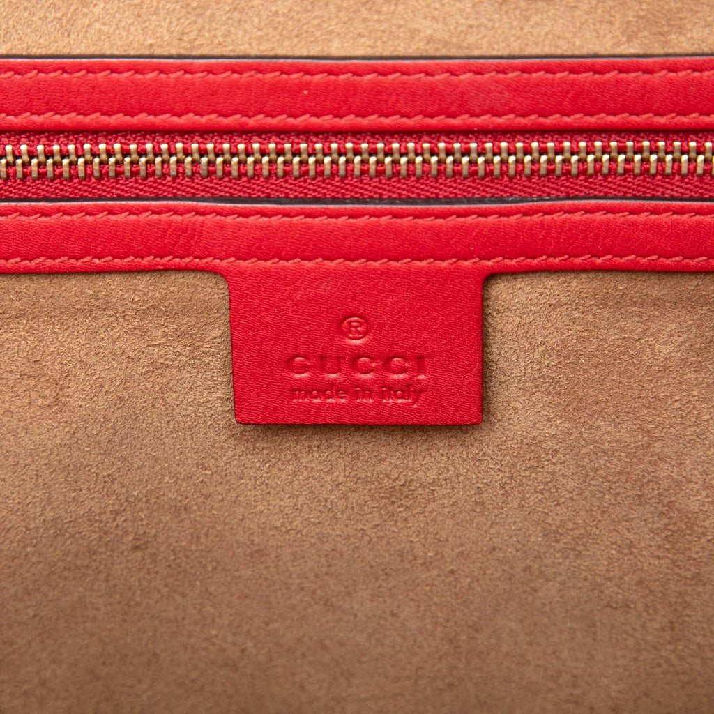 Gucci GG Supreme Padlock Top Handle Bag