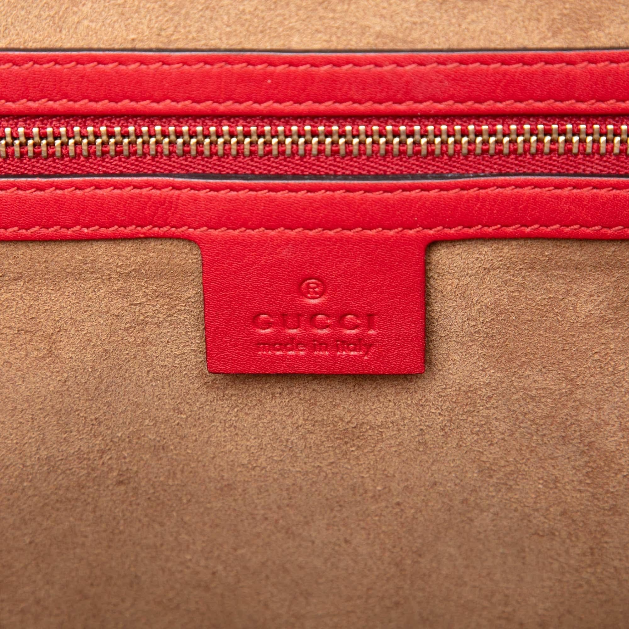 Gucci GG Supreme Padlock Top Handle Bag