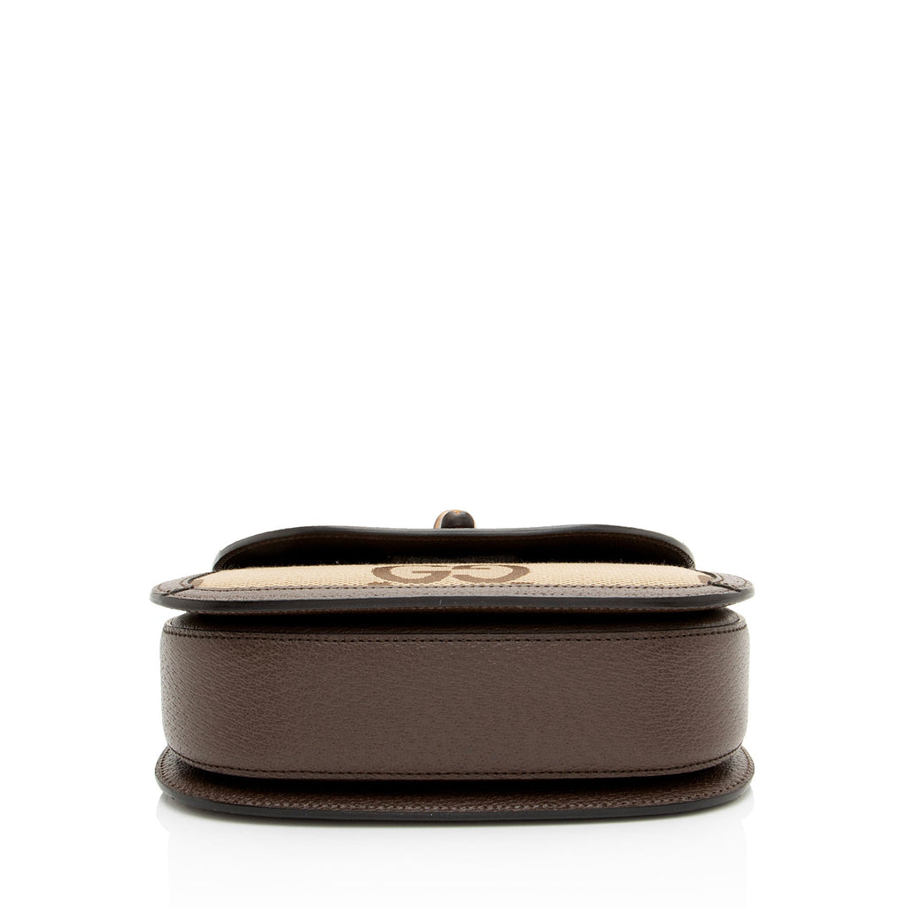 Gucci Jumbo GG Canvas Bamboo 1947 Small Top Handle