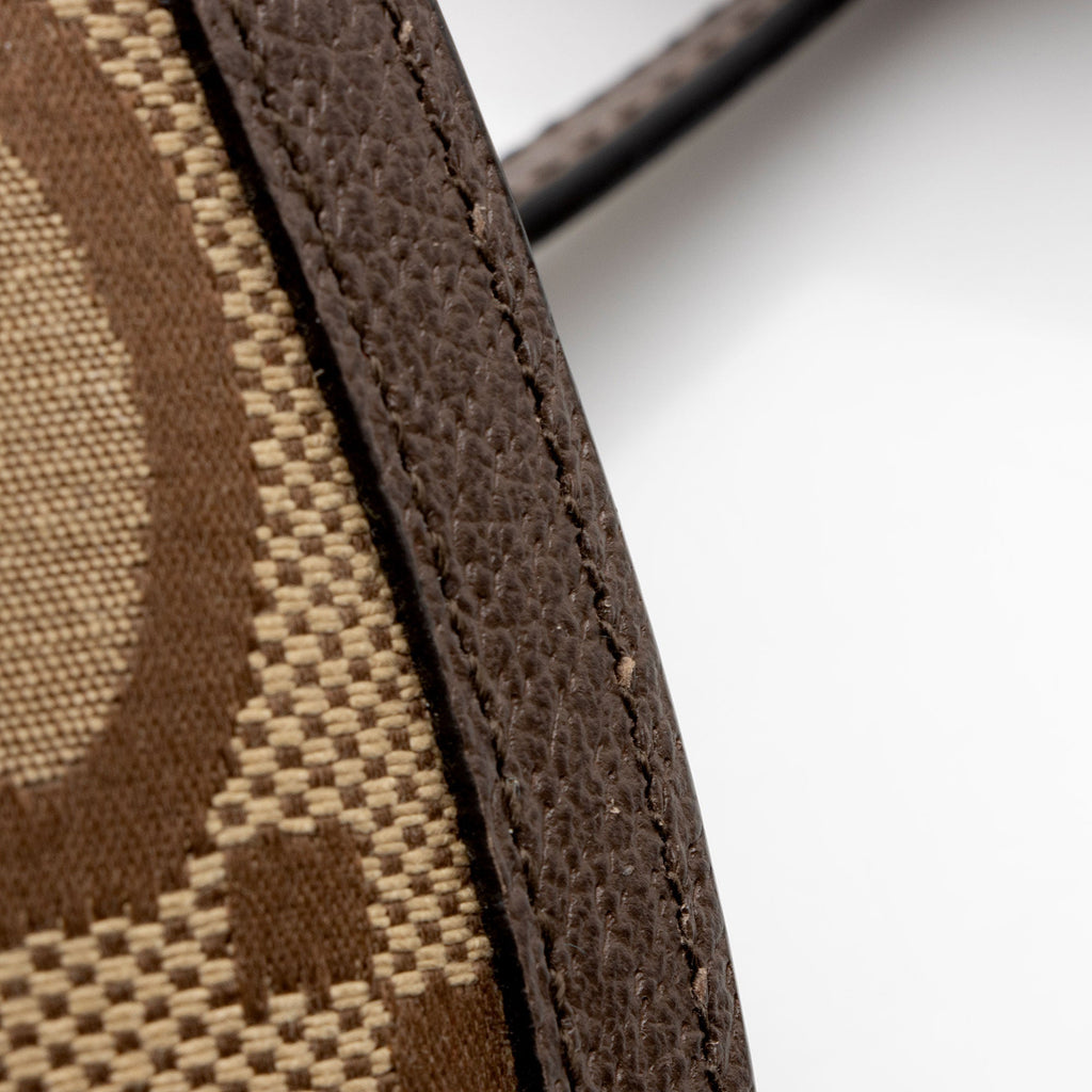 Gucci Jumbo GG Canvas Bamboo 1947 Small Top Handle