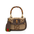 Gucci Jumbo GG Canvas Bamboo 1947 Small Top Handle