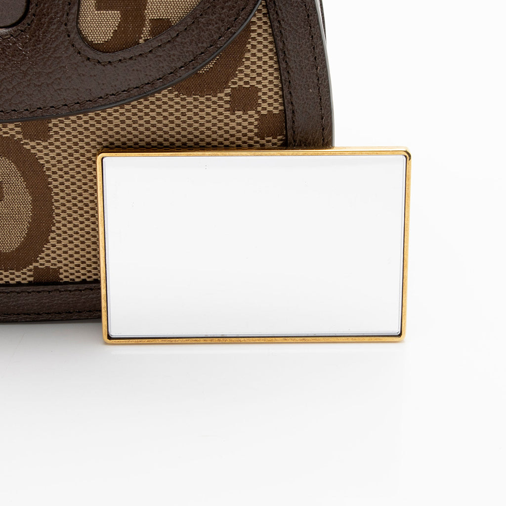 Gucci Jumbo GG Canvas Bamboo 1947 Small Top Handle