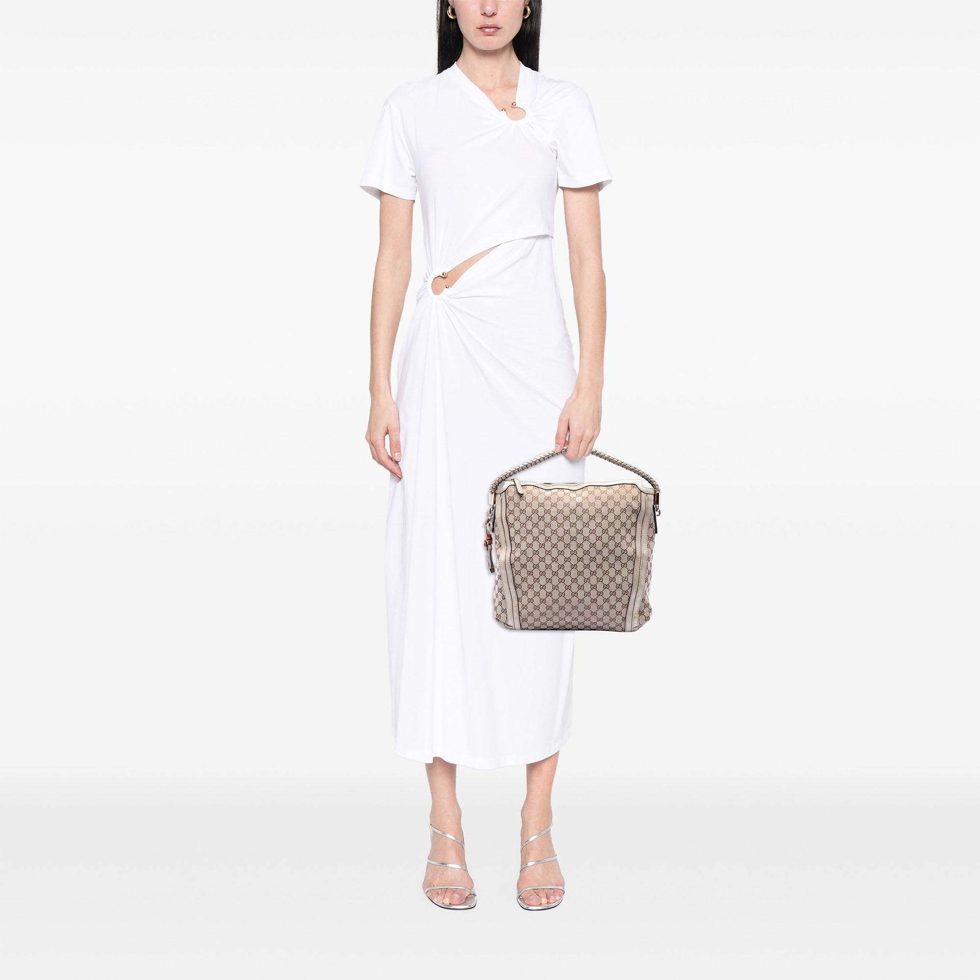 Gucci Large GG Canvas Bella Shoulder Bag