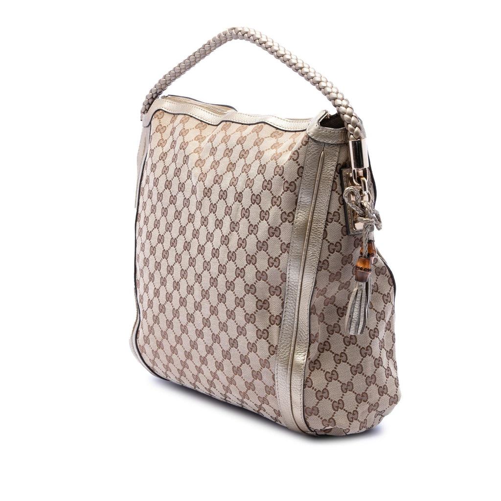 Gucci Large GG Canvas Bella Shoulder Bag