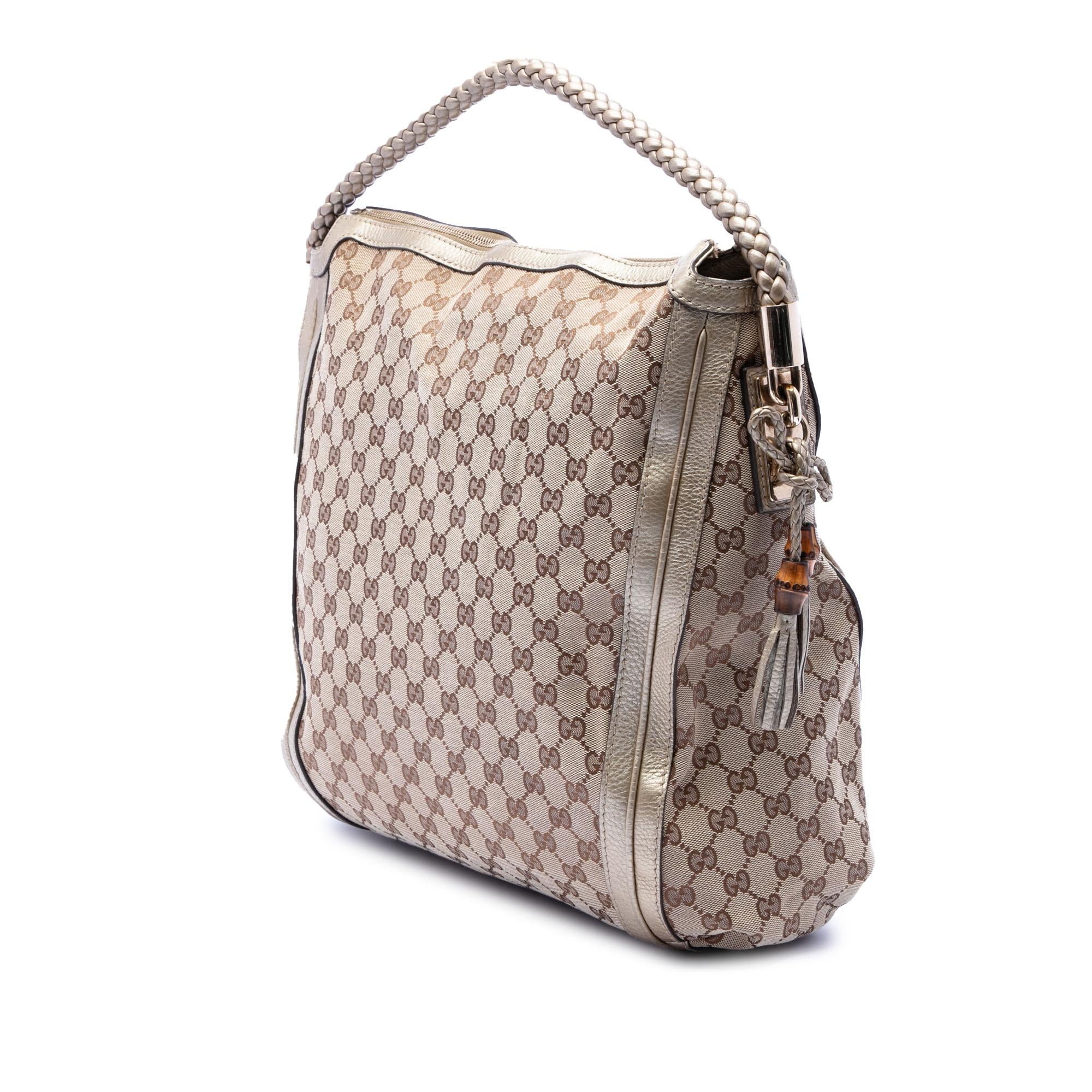 Gucci Large GG Canvas Bella Shoulder Bag
