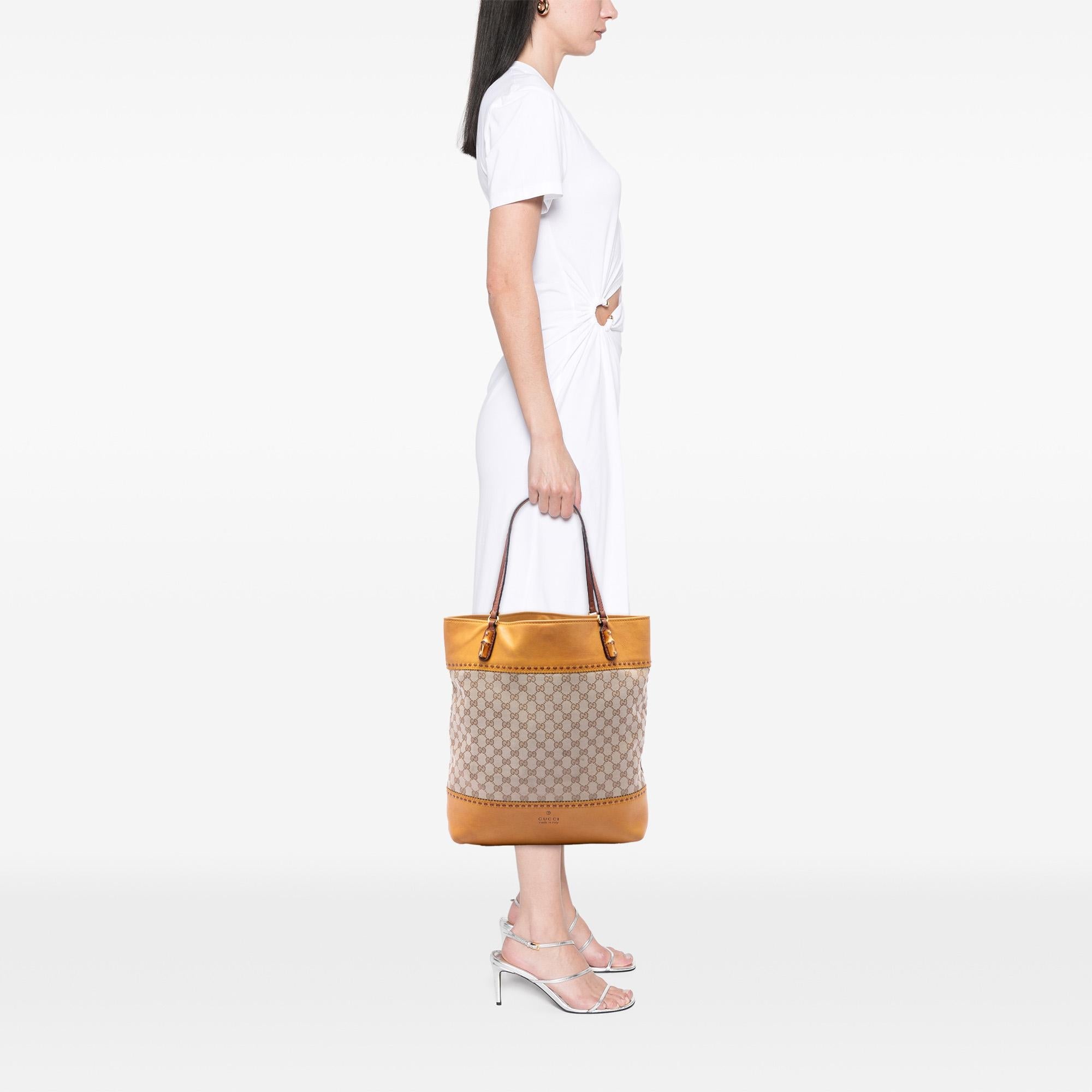 Gucci Large GG Canvas Laidback Crafty Tote