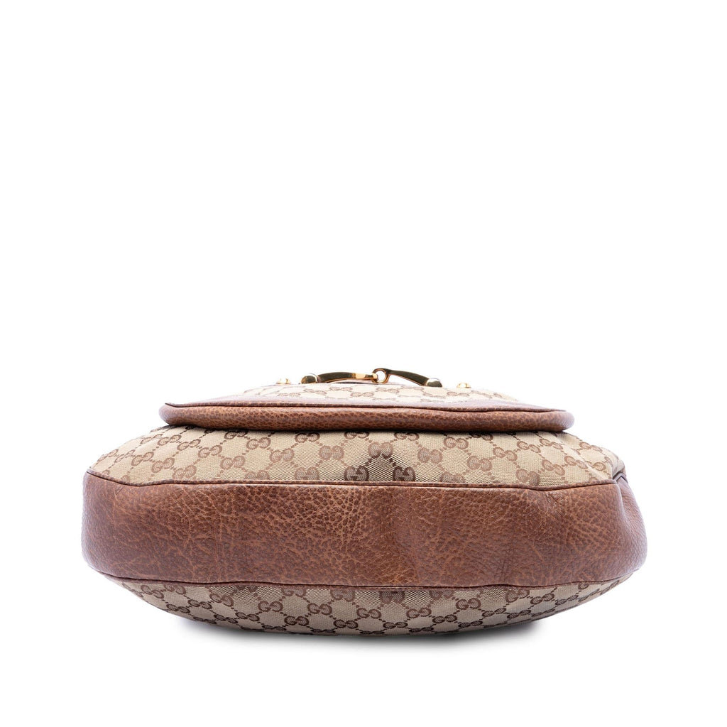 Gucci Large GG Canvas New Pelham Satchel