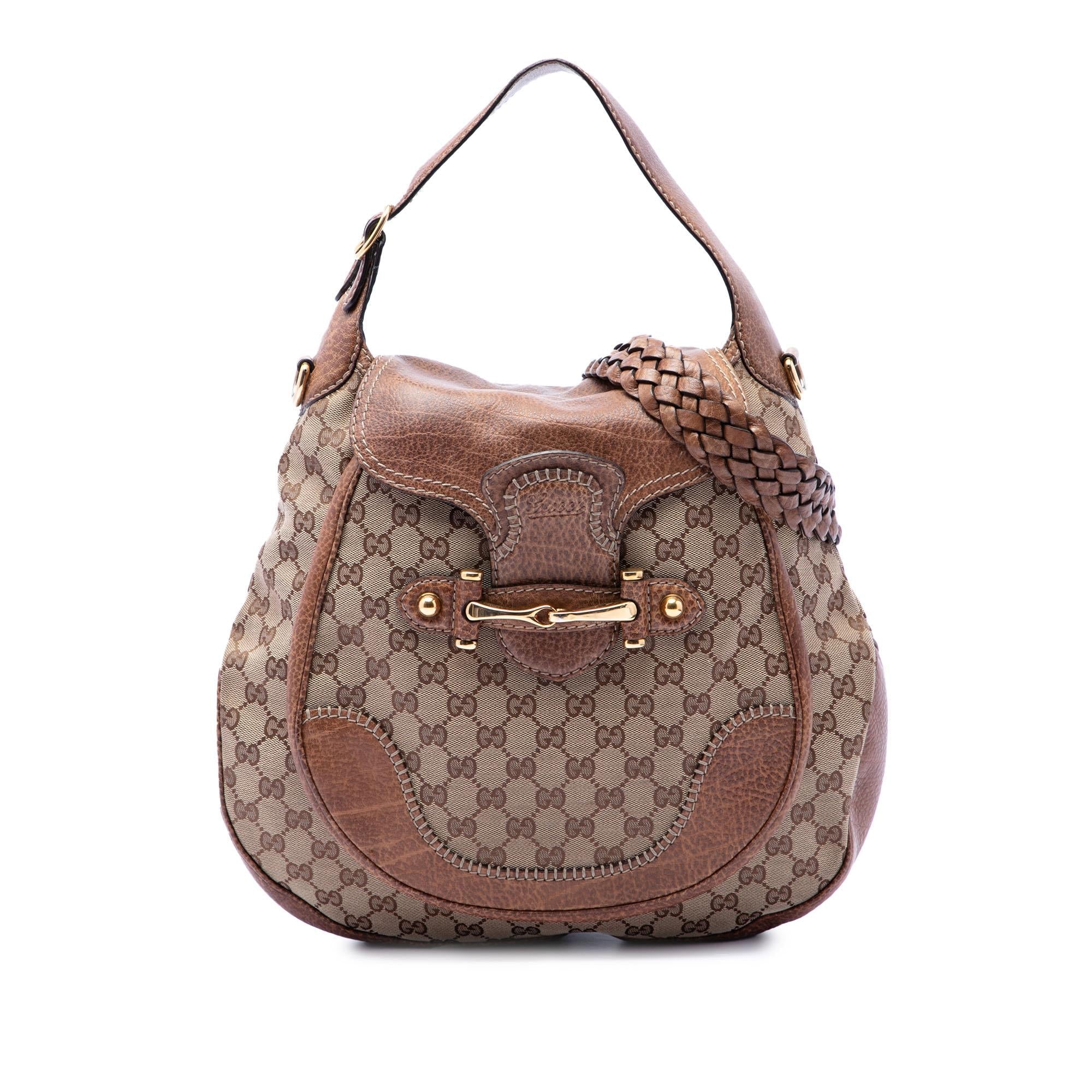 Gucci Large GG Canvas New Pelham Satchel