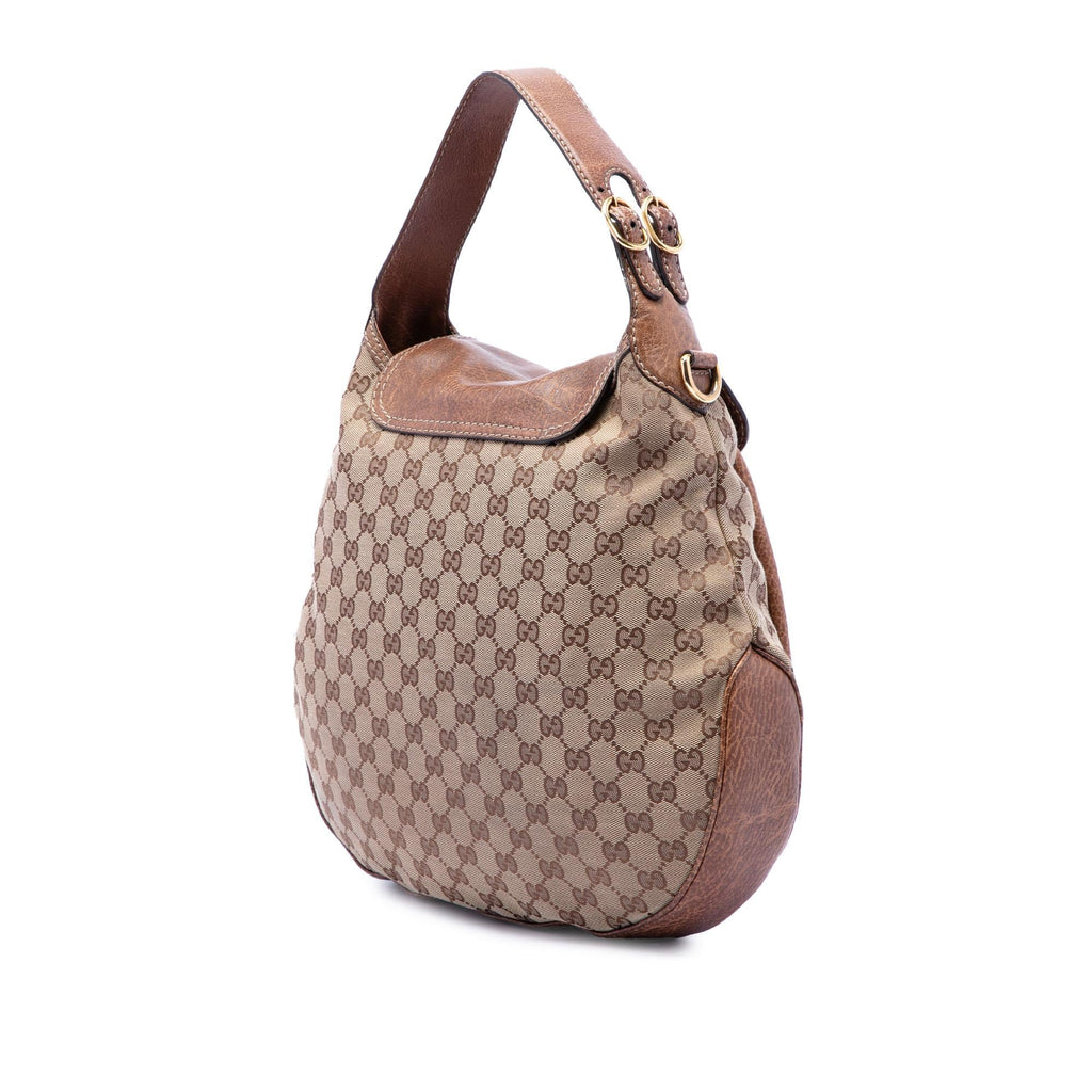 Gucci Large GG Canvas New Pelham Satchel