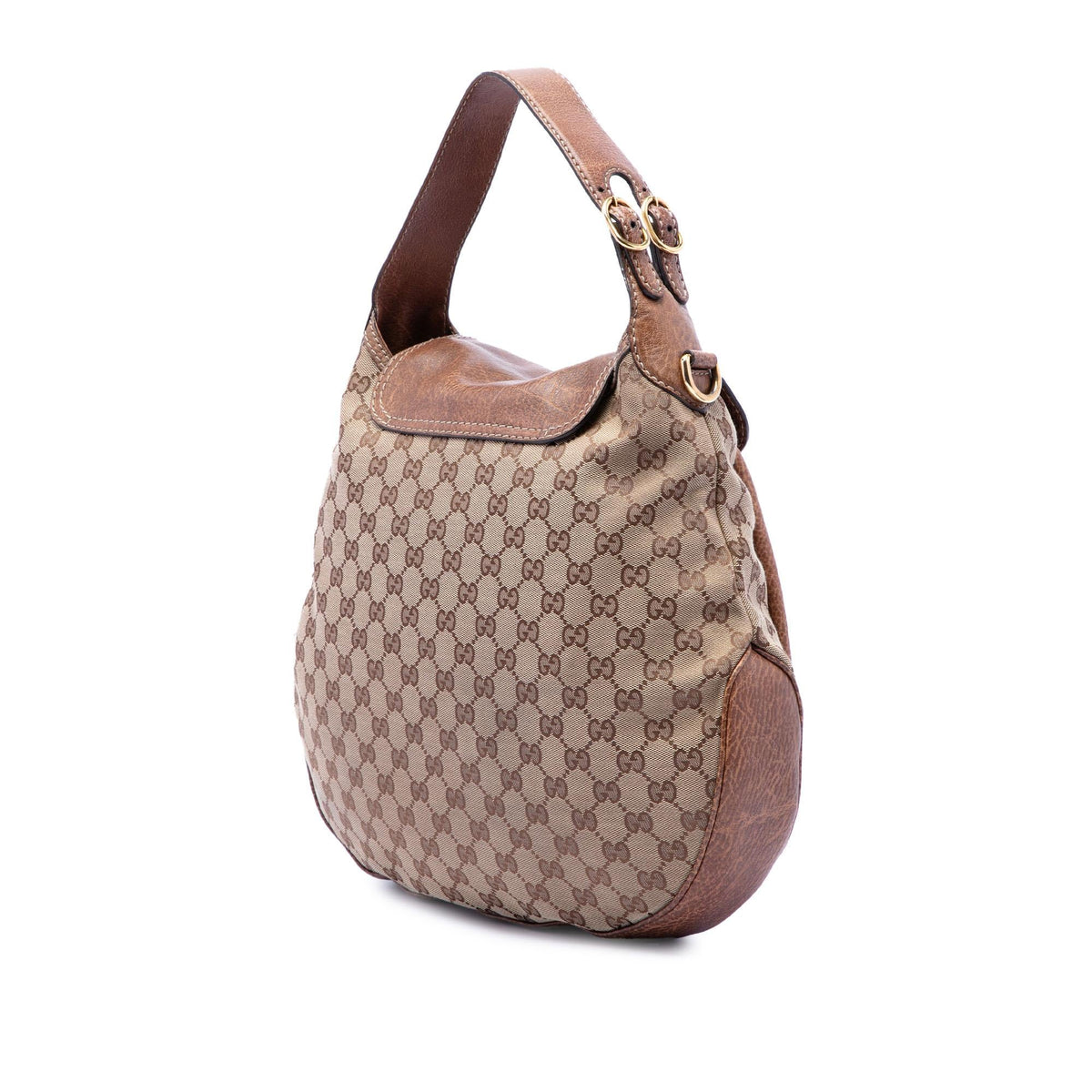 Gucci Large GG Canvas New Pelham Satchel