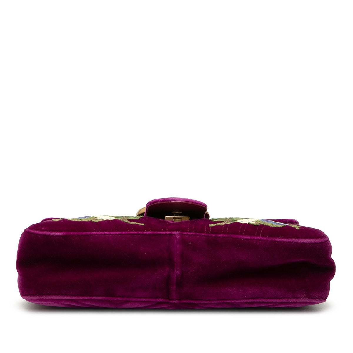 Gucci Large GG Marmont Embroidered Matelasse Velvet Loved Flap Crossbody