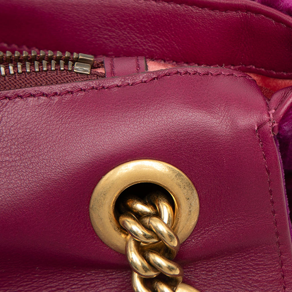 Gucci Large GG Marmont Embroidered Matelasse Velvet Loved Flap Crossbody