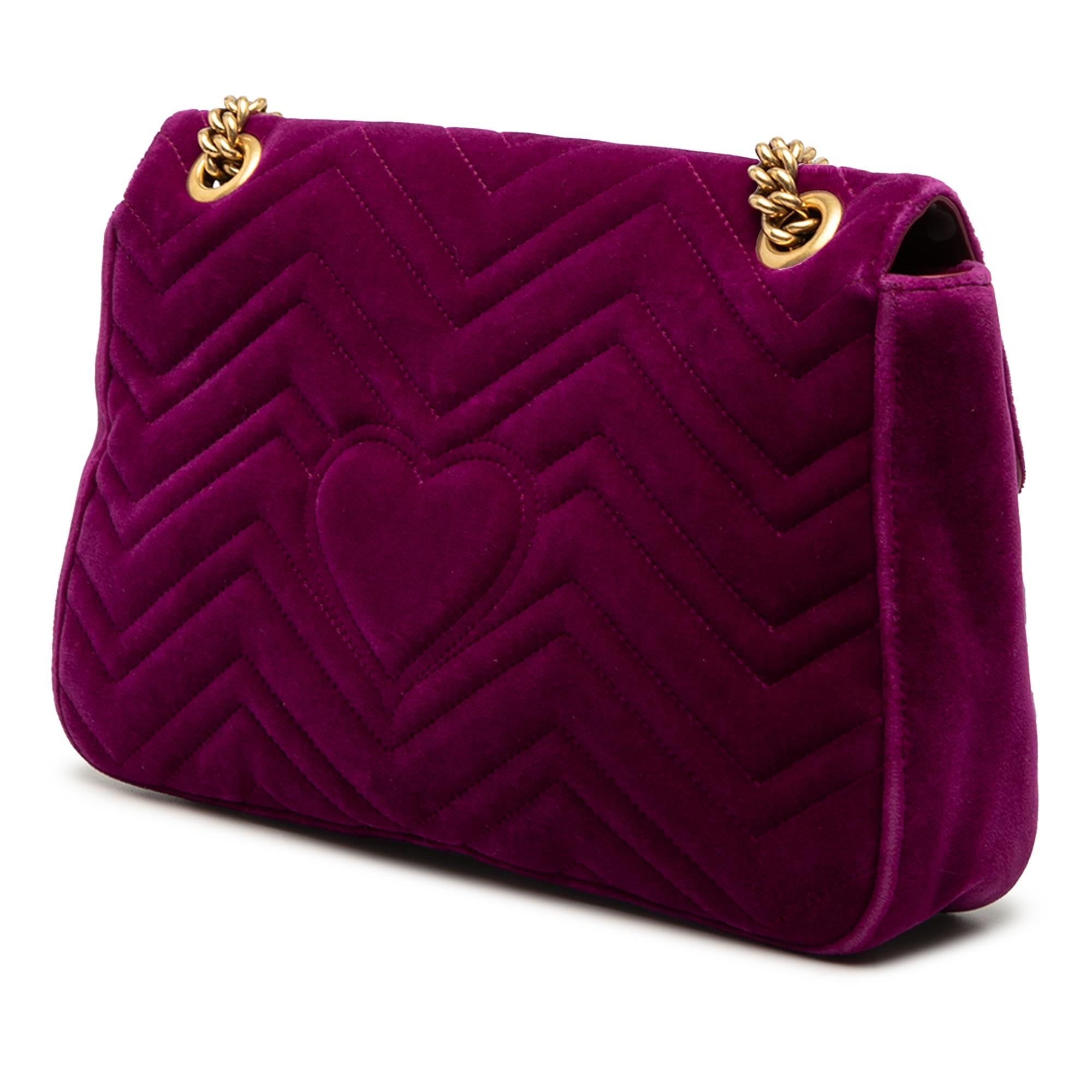 Gucci Large GG Marmont Embroidered Matelasse Velvet Loved Flap Crossbody