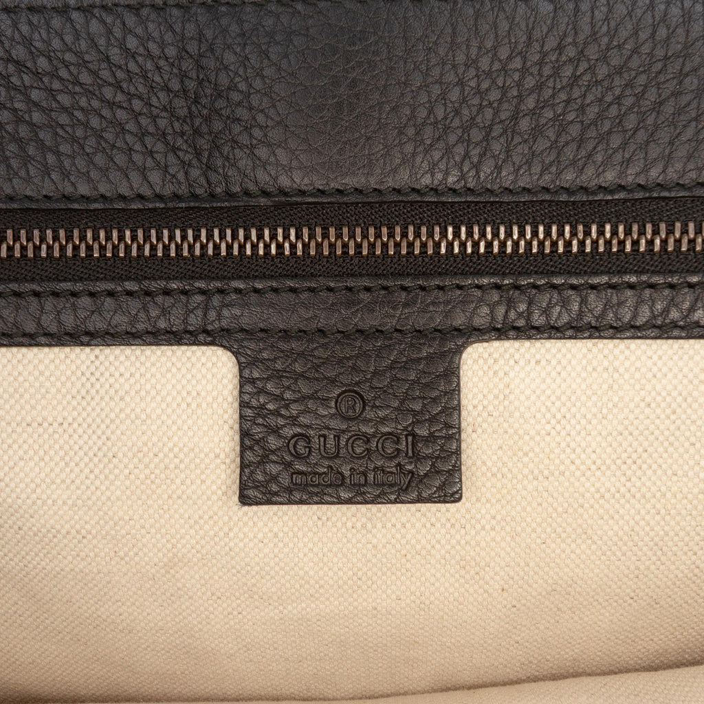 Gucci Large GG Marmont Pebbled Calfskin Flap Shoulder Bag