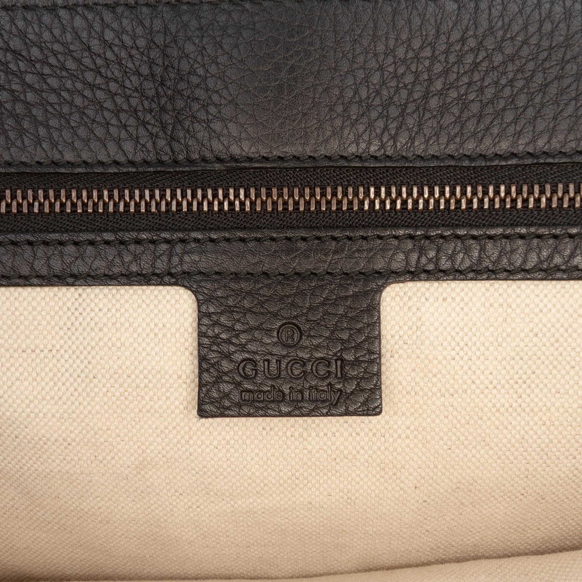 Gucci Large GG Marmont Pebbled Calfskin Flap Shoulder Bag