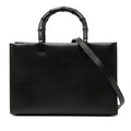 Gucci Leather Cinghiale Bamboo Tote
