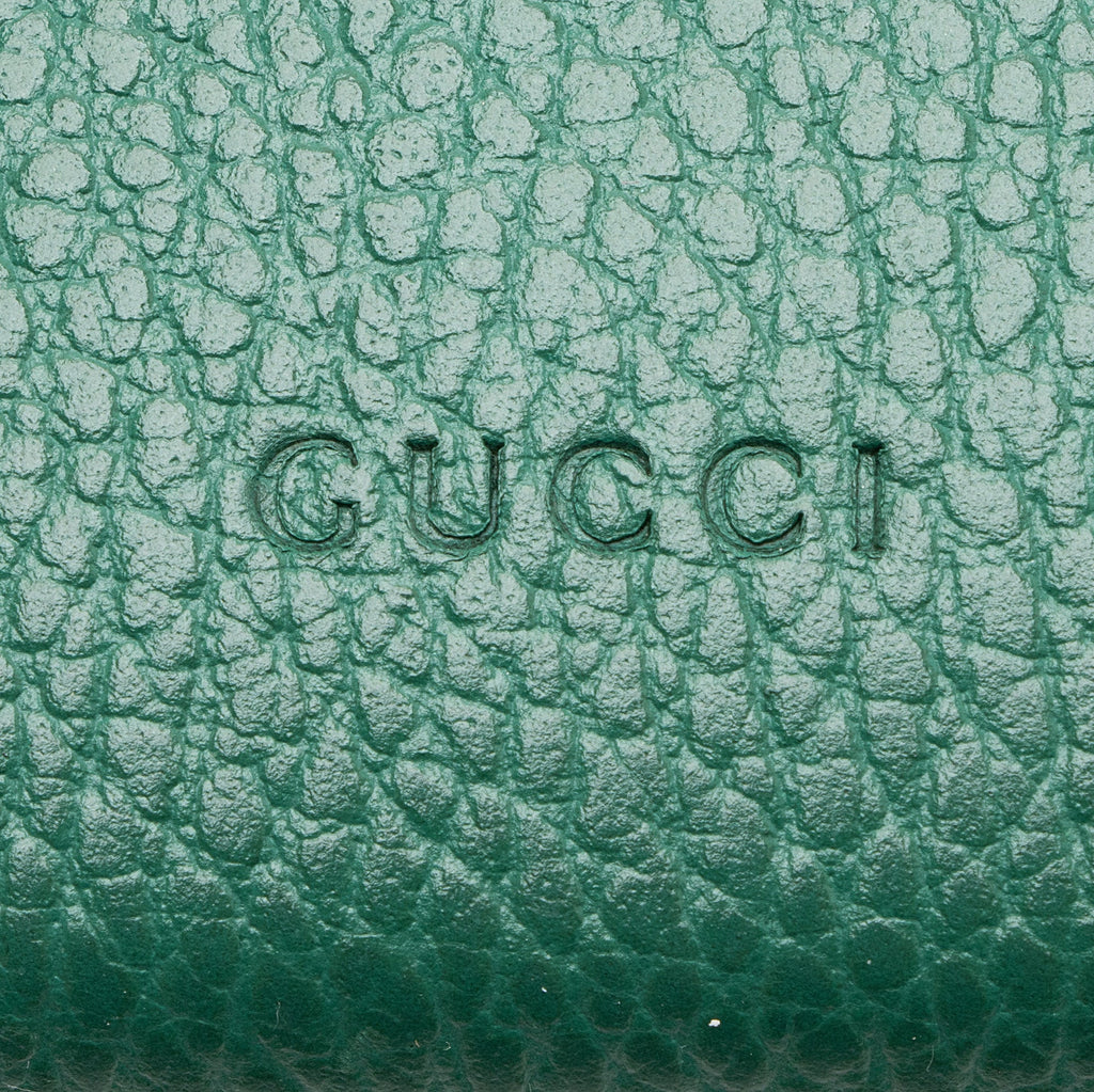 Gucci Leather Crystal Dionysus Chain Wallet