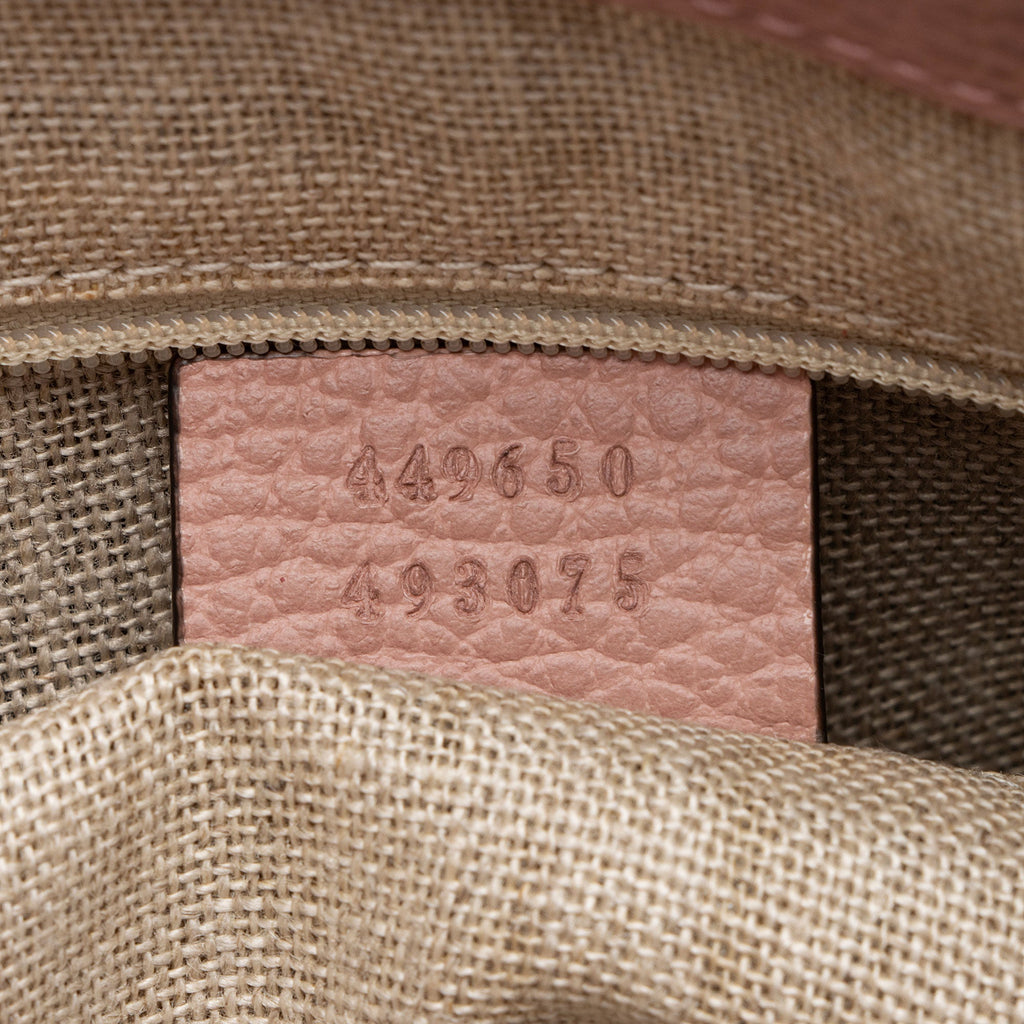 Gucci Leather GG Charm Large Satchel