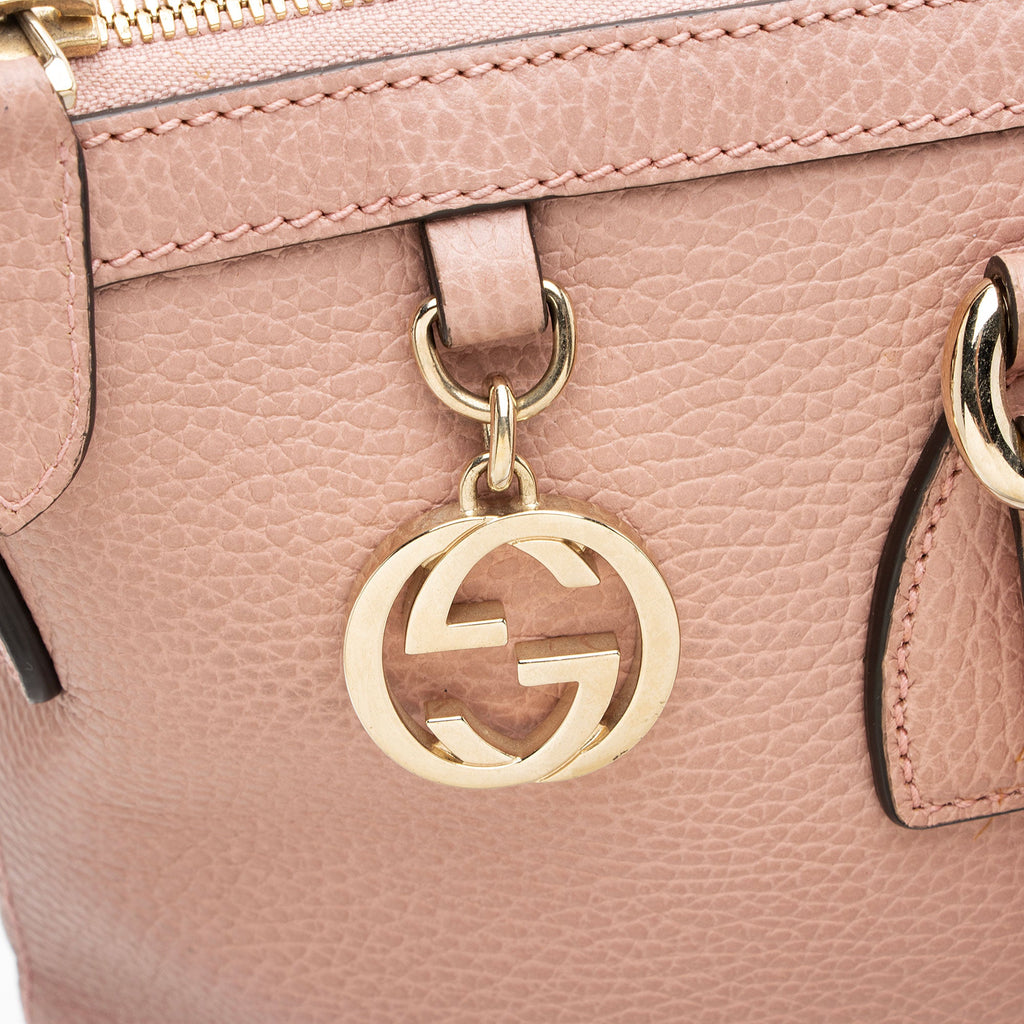Gucci Leather GG Charm Large Satchel