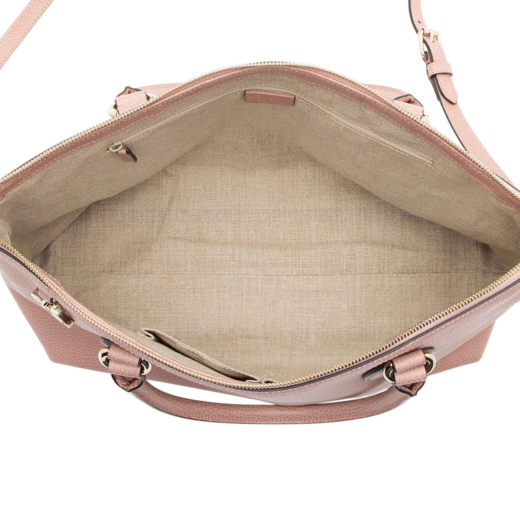 Gucci Leather GG Charm Large Satchel