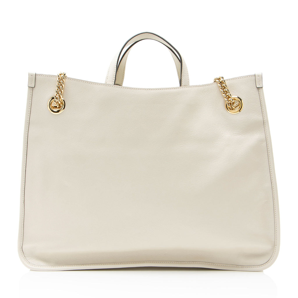 Gucci Leather Horsebit 1955 Chain Large Tote