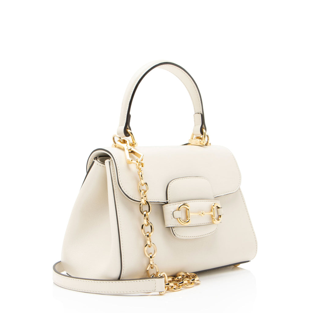 Gucci Leather Horsebit 1955 Mini Chain Top Handle
