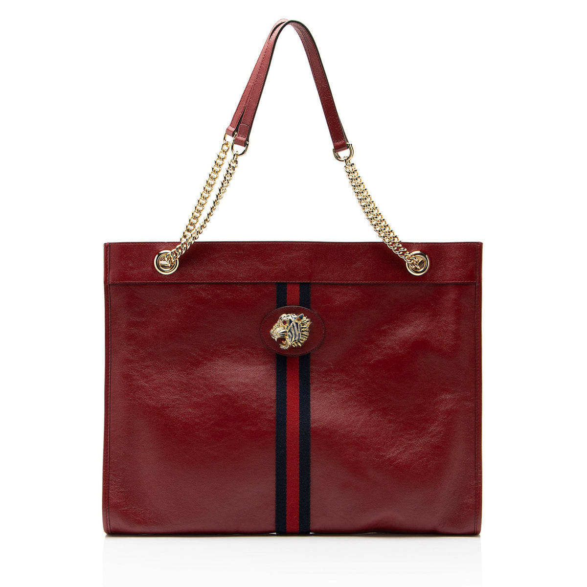 Gucci Leather Rajah Large Tote