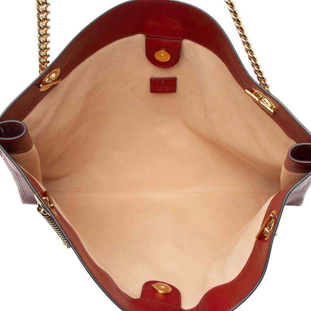 Gucci Leather Rajah Large Tote