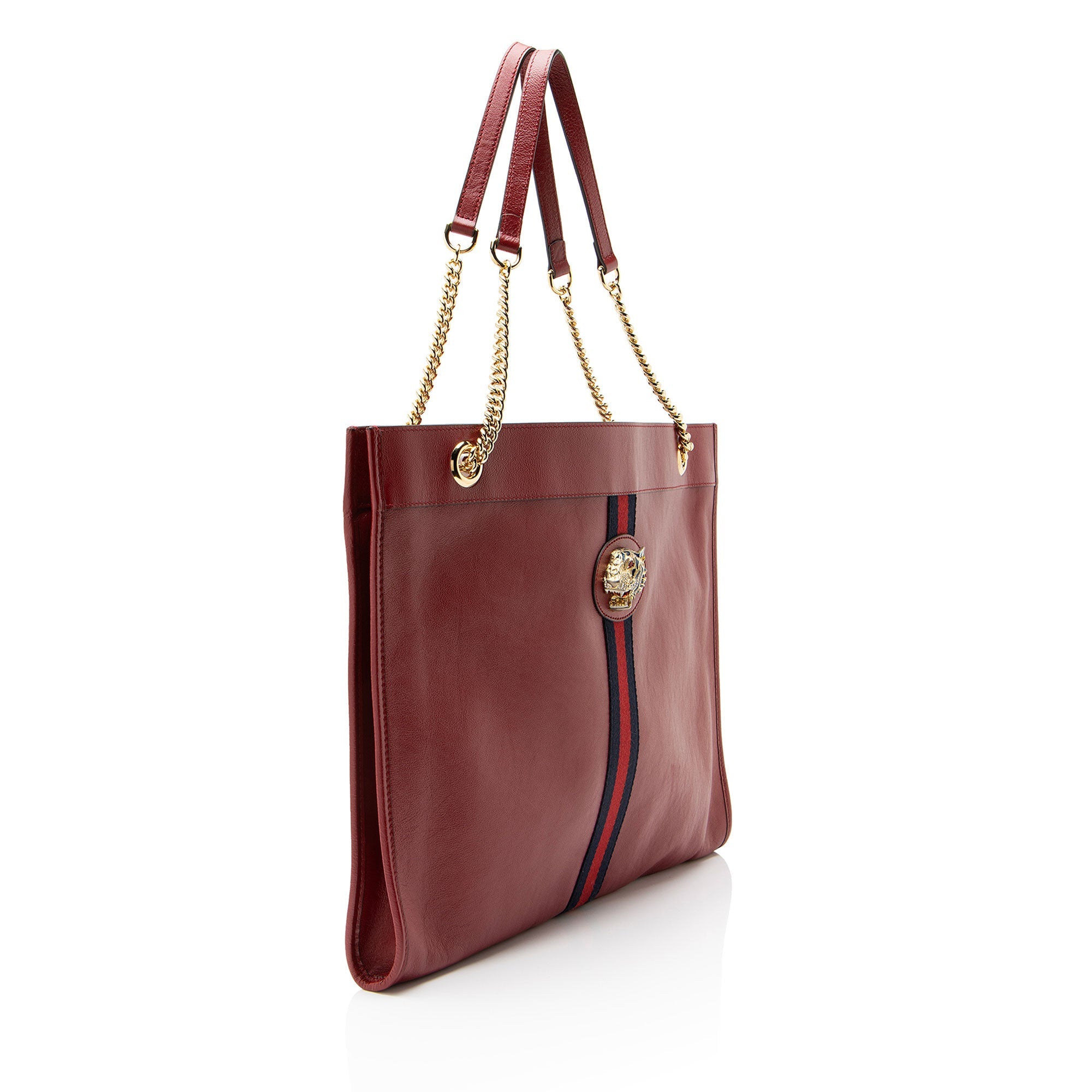 Gucci Leather Rajah Large Tote