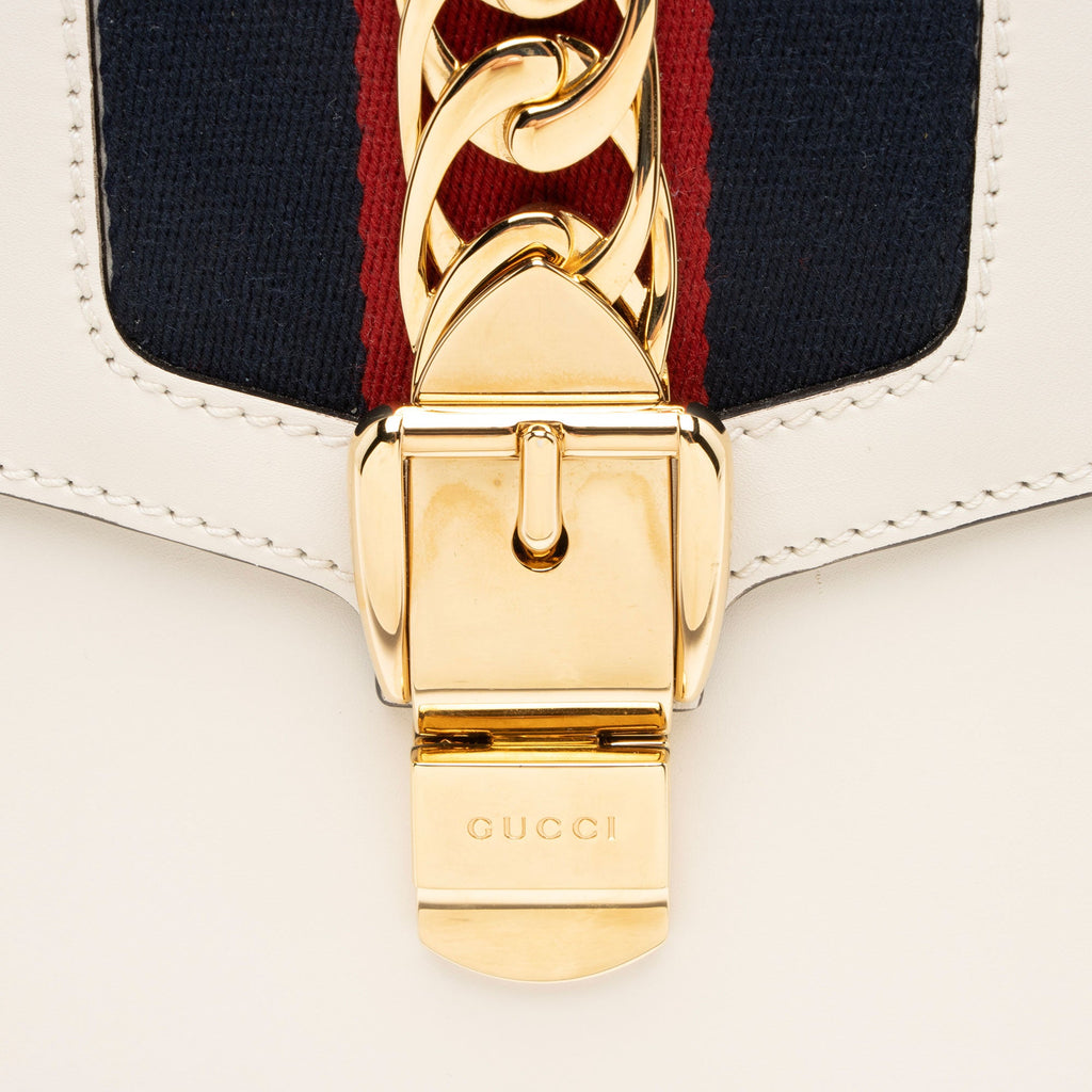 Gucci Leather Sylvie Small Shoulder Bag