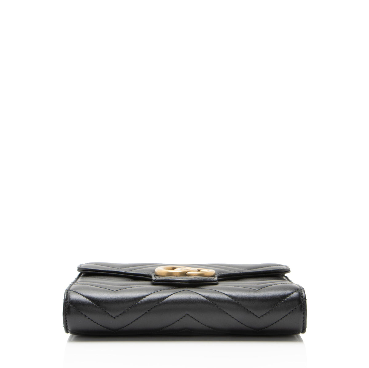 Gucci Matelasse Leather GG Marmont Wallet on Chain