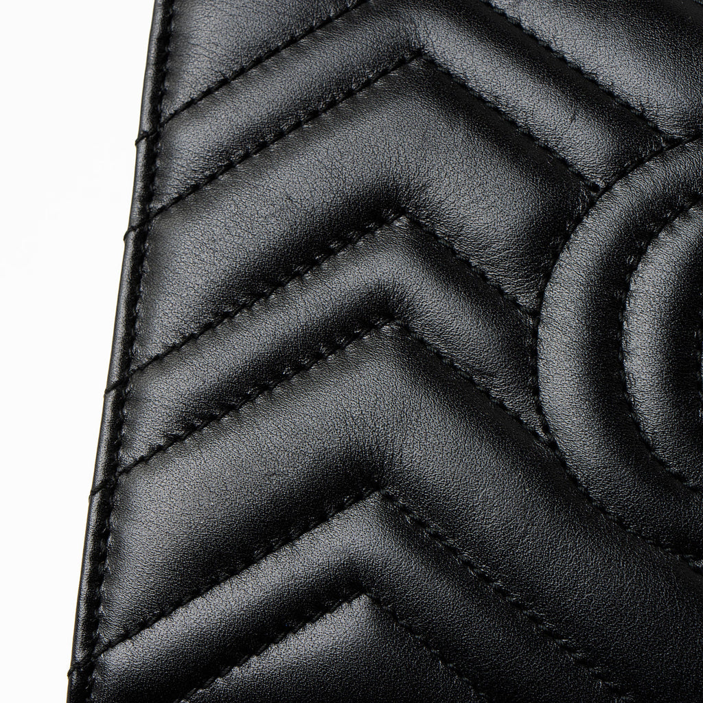 Gucci Matelasse Leather GG Marmont Wallet on Chain