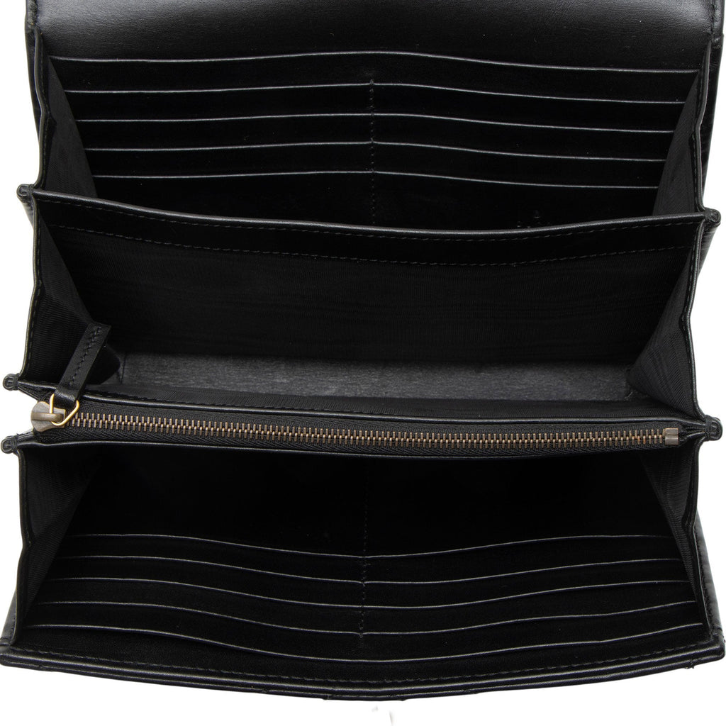Gucci Matelasse Leather GG Marmont Wallet on Chain