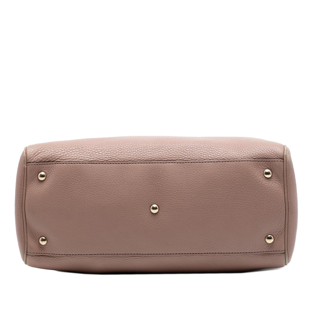 Gucci Medium Calfskin Bamboo Shopper Satchel