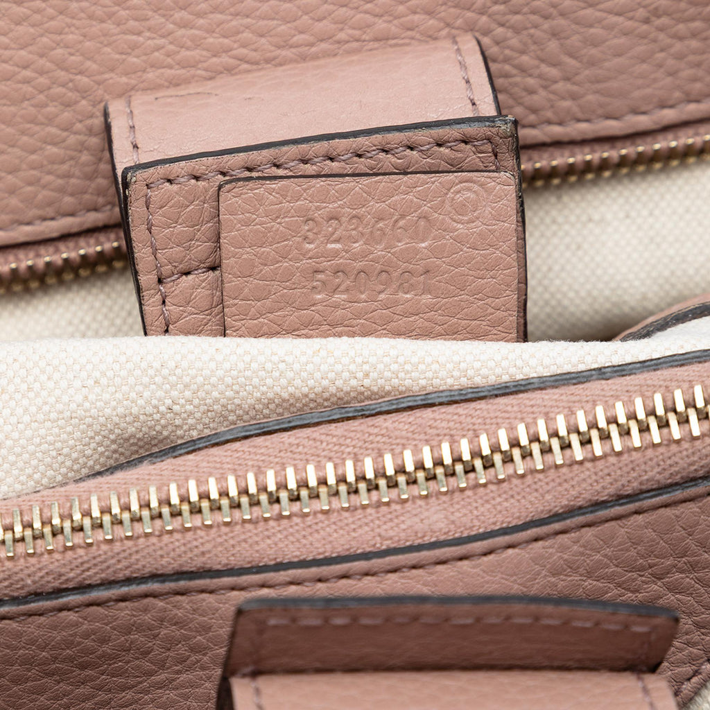 Gucci Medium Calfskin Bamboo Shopper Satchel