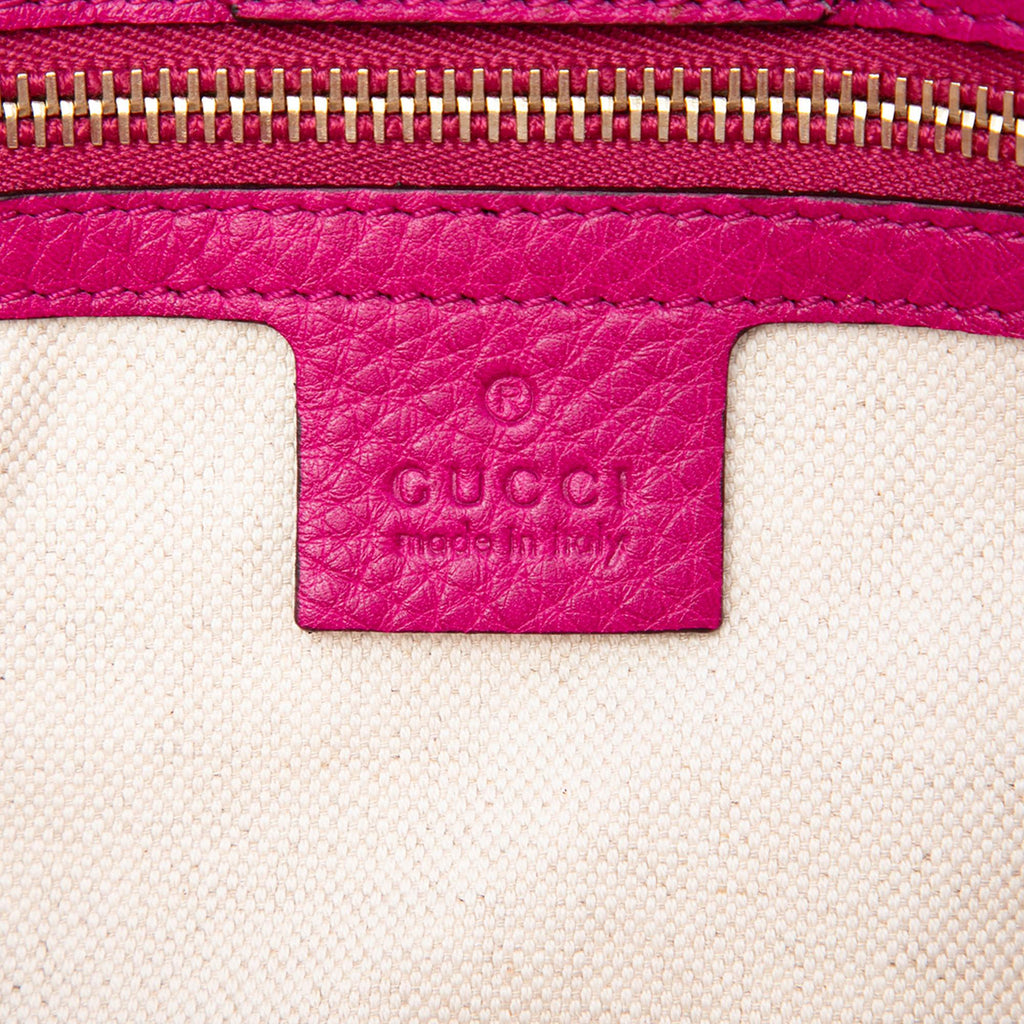 Gucci Medium Calfskin Bamboo Shopper Satchel