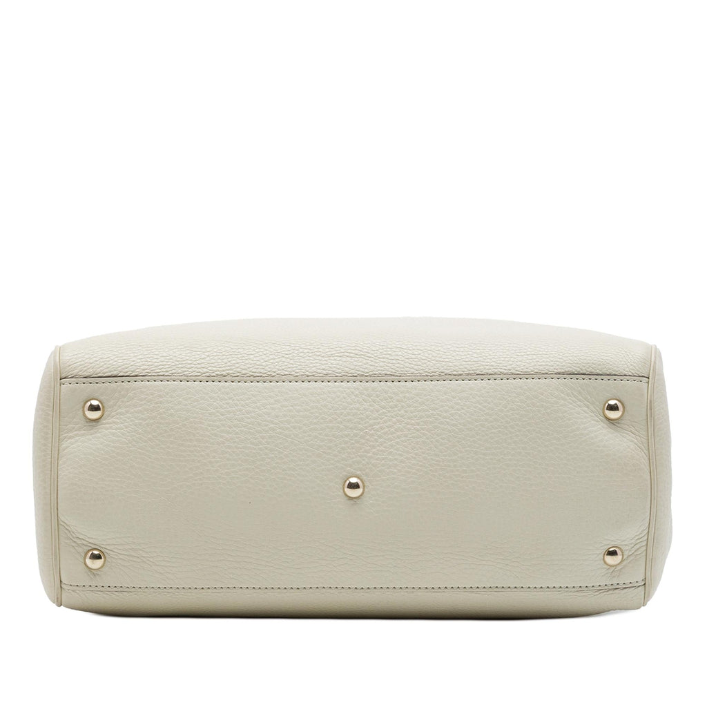 Gucci Medium Calfskin Bamboo Shopper Satchel