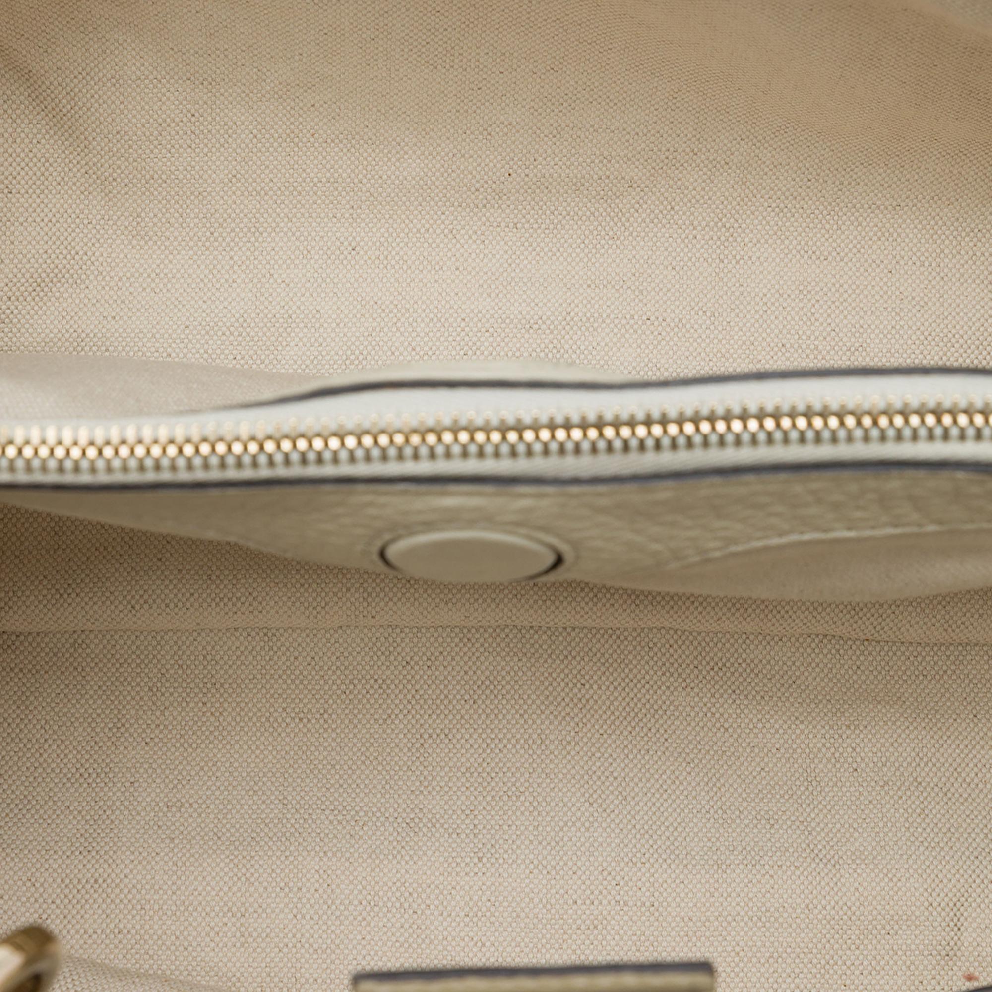 Gucci Medium Calfskin Bamboo Shopper Satchel