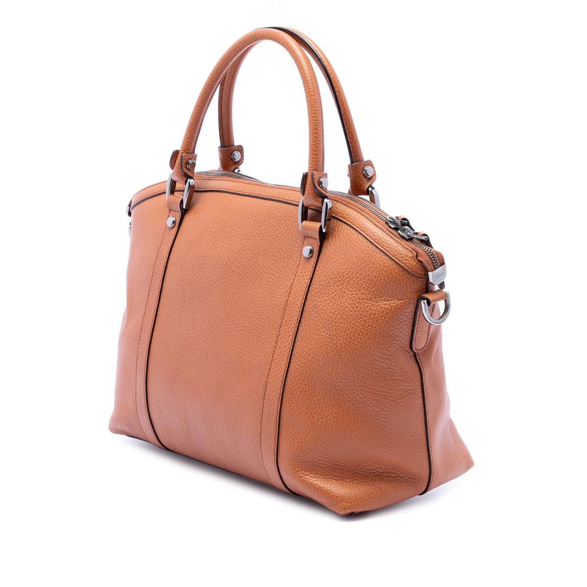 Gucci Medium Calfskin GG Charm Dome Satchel