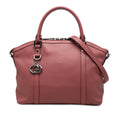 Gucci Medium Calfskin GG Charm Dome Satchel