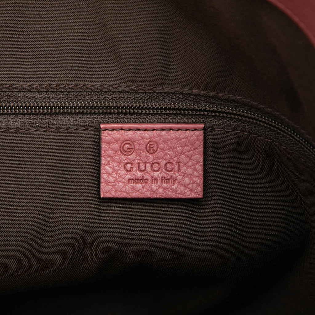Gucci Medium Calfskin GG Charm Dome Satchel
