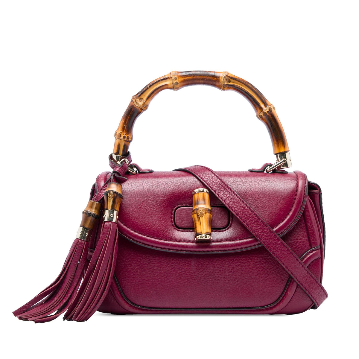 Gucci Medium Calfskin New Bamboo Satchel