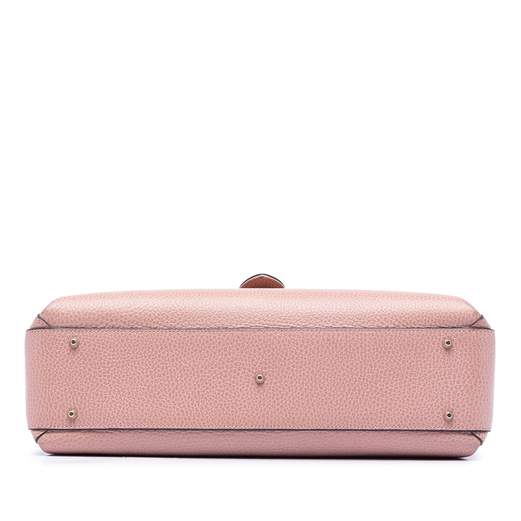 Gucci Medium Dollar Calfskin Interlocking G Satchel