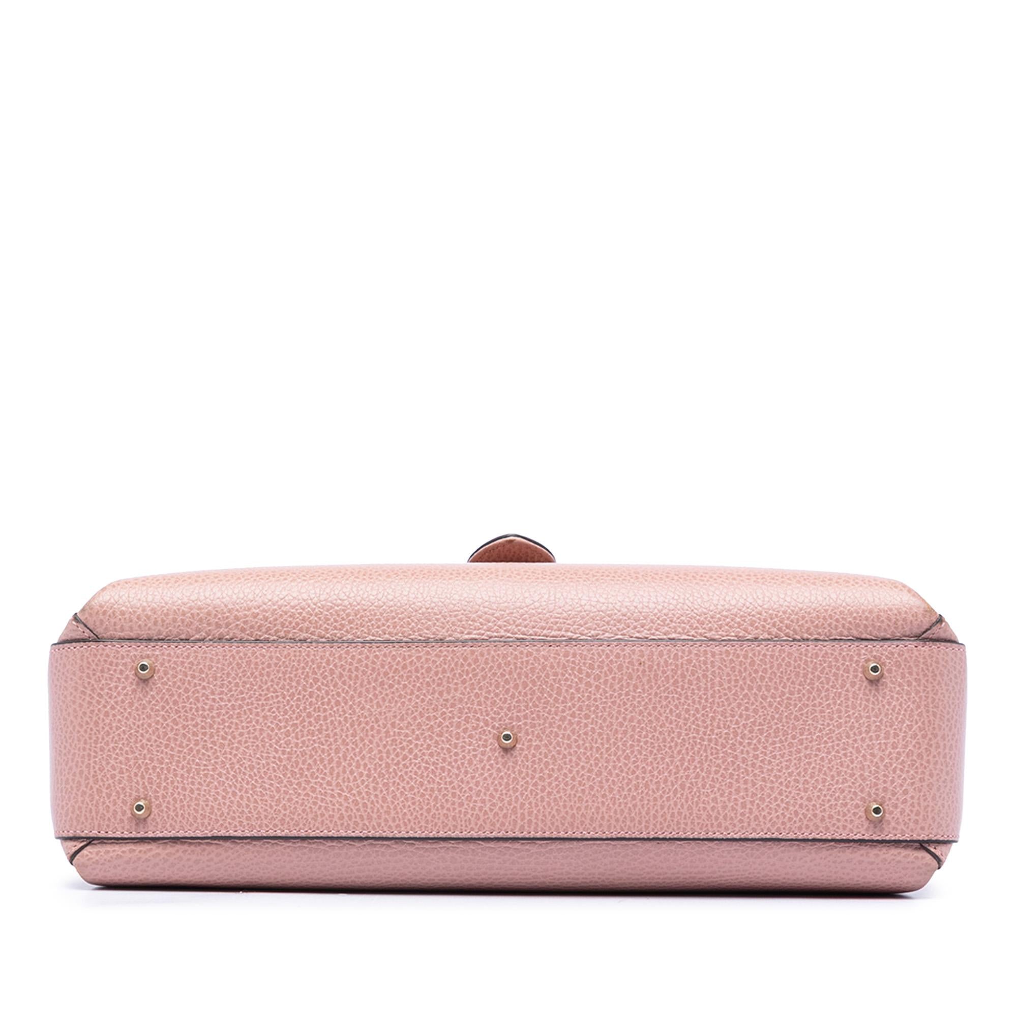 Gucci Medium Dollar Calfskin Interlocking G Satchel