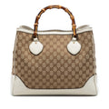 Gucci Medium GG Canvas Bamboo Diana Tote