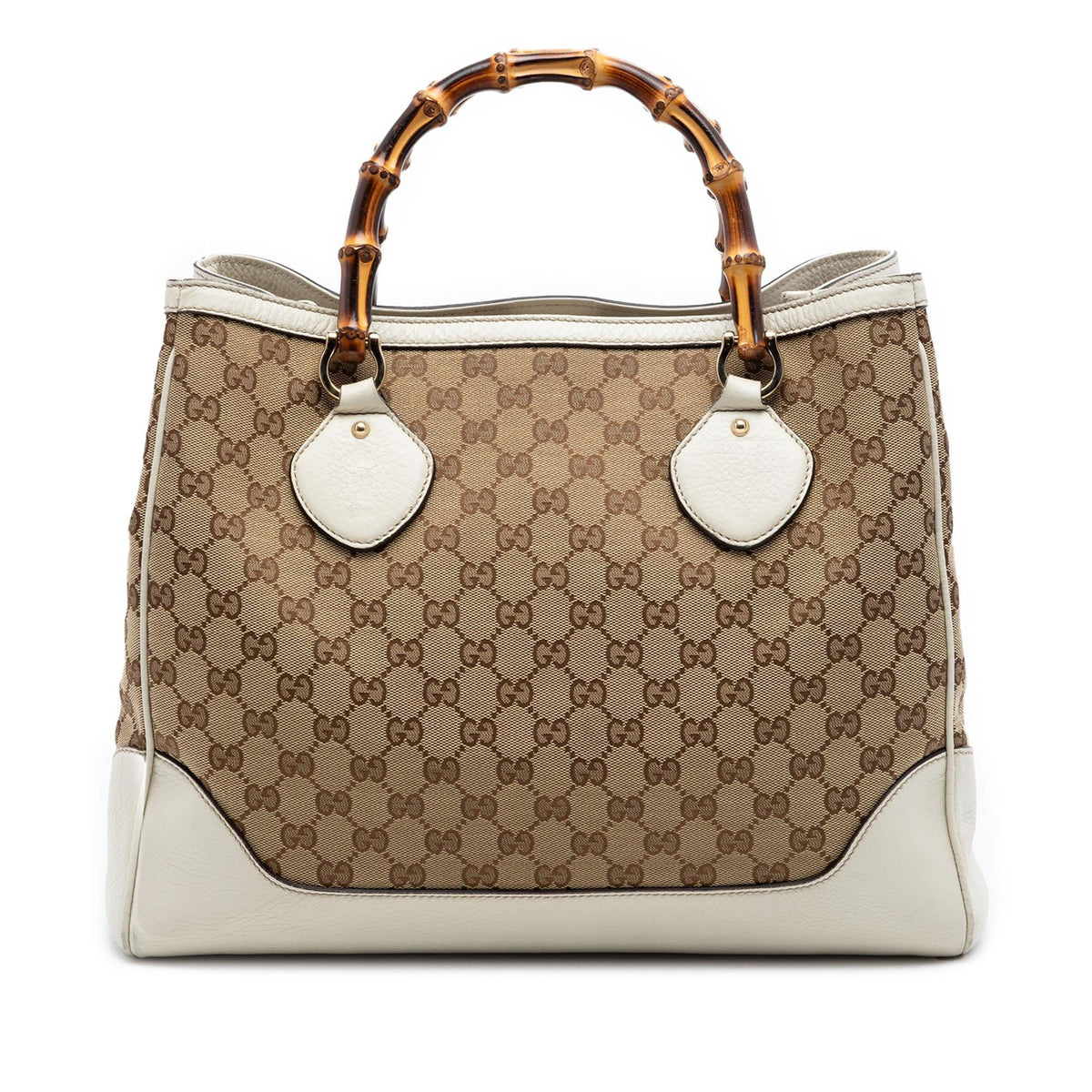 Gucci Medium GG Canvas Bamboo Diana Tote