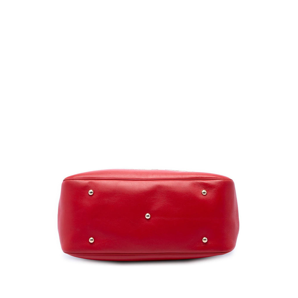 Gucci Medium GG Canvas Valentine Top Handle Bag