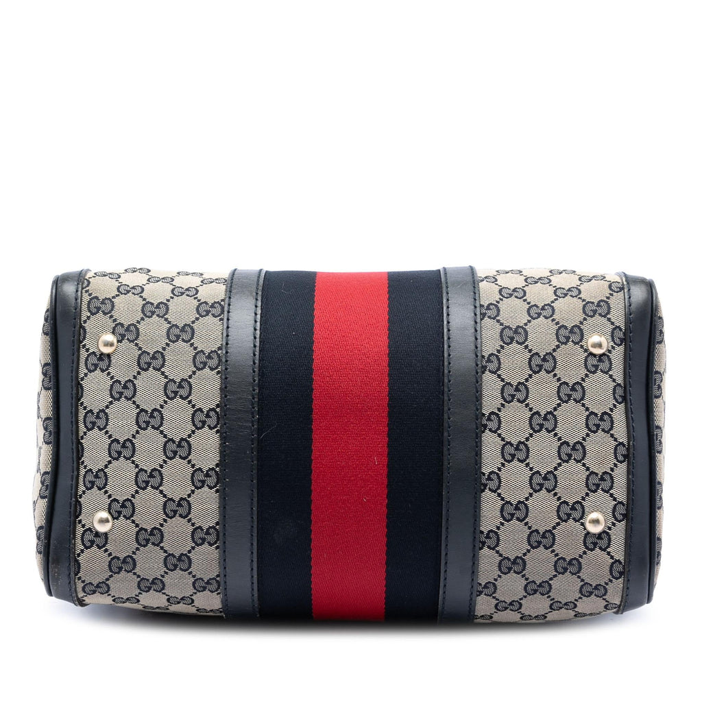 Gucci Medium GG Canvas Web Joy Boston Bag