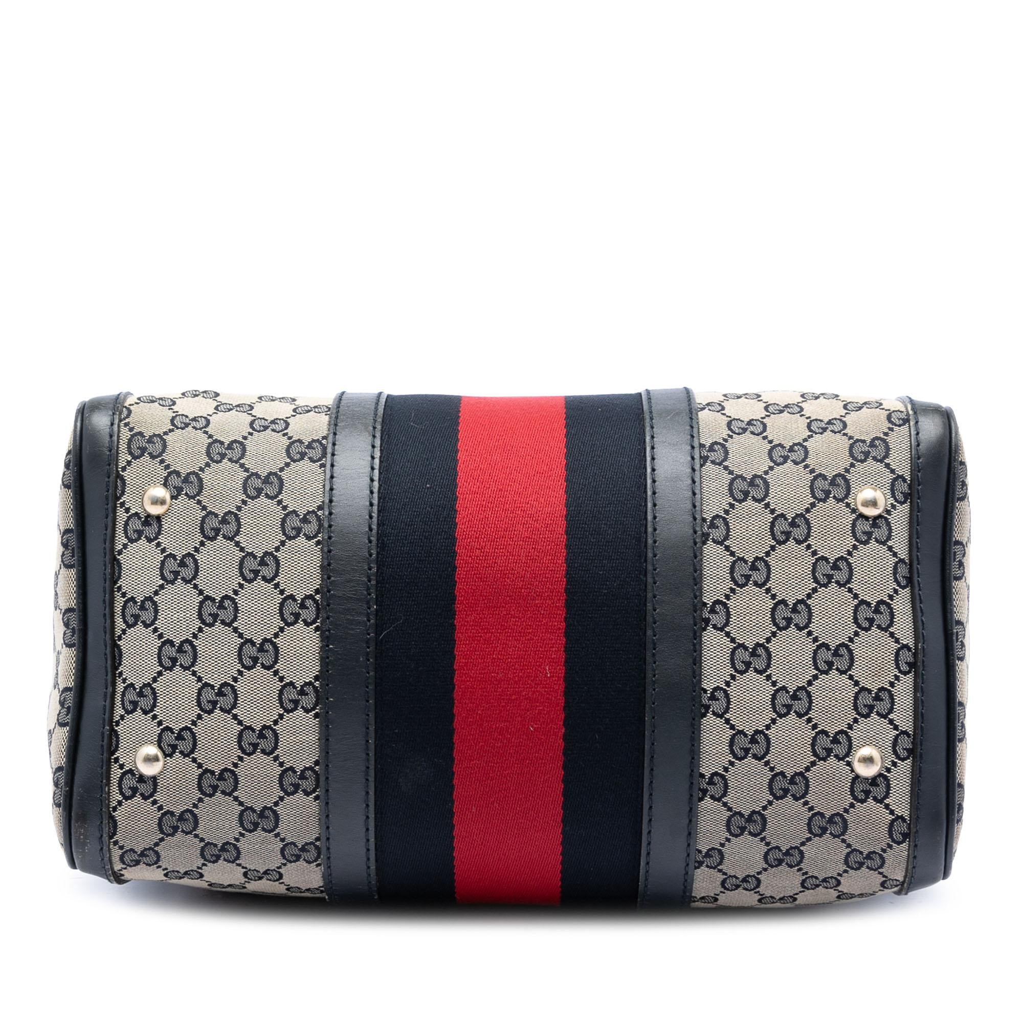 Gucci Medium GG Canvas Web Joy Boston Bag