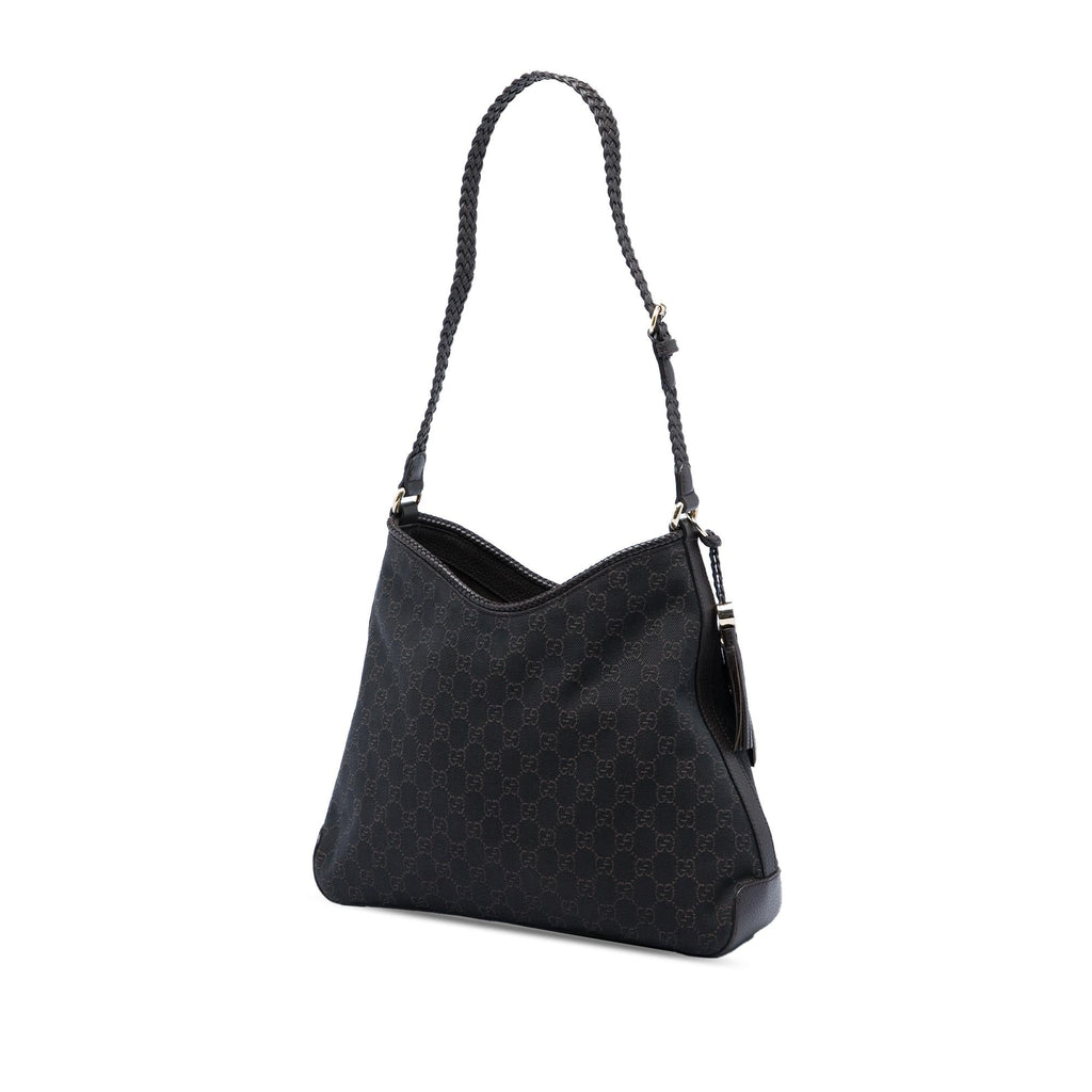 Gucci Medium GG Denim Marrakech Shoulder Bag